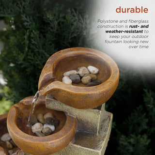 Tiering Pots Tabletop Fountain