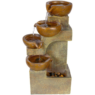 Tiering Pots Tabletop Fountain