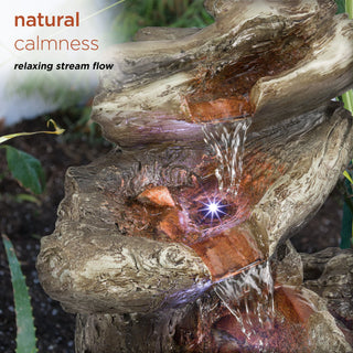 5-Tier Rainforest Fountain with LED Lights