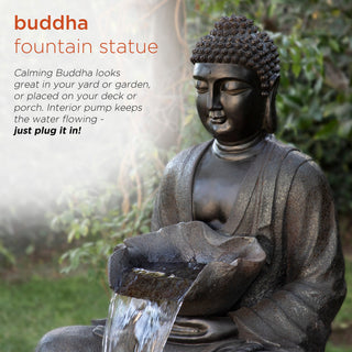 Buddha Zen Fountain with LED Light