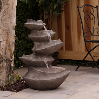Brown Cascading LED Light Fountain