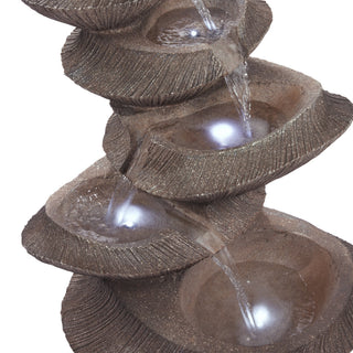 Brown Cascading LED Light Fountain