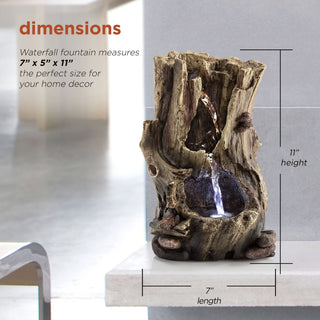 Rainforest Tabletop Fountain with LED Lights