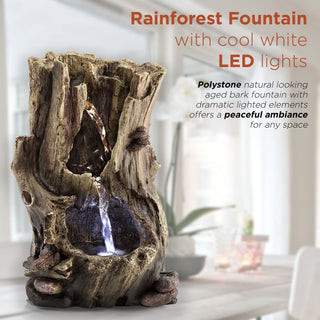 Rainforest Tabletop Fountain with LED Lights