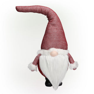 Christmas Large Santa Fabric and Cotton Gnome w/LED Decor
