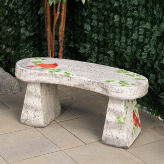 Large Cardinal Memorial Garden Bench