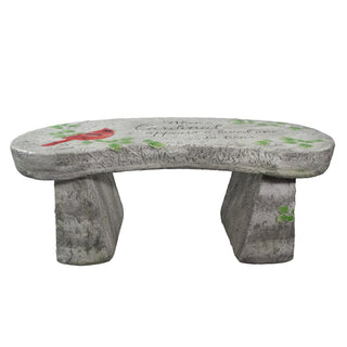 Large Cardinal Memorial Garden Bench