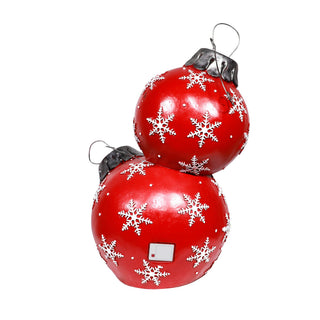 Merry Christmas Stacked Ornament Statue w/Color Changing LEDs