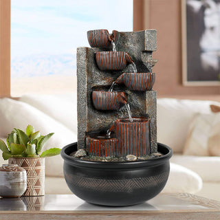 Westin Fountain Indoor 6-Tier Relaxation Tabletop Soothing Fountain