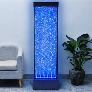 Westin Fountain 72"H Indoor Bubble Wall Fountain with Color-Changing LED Lights and Remote